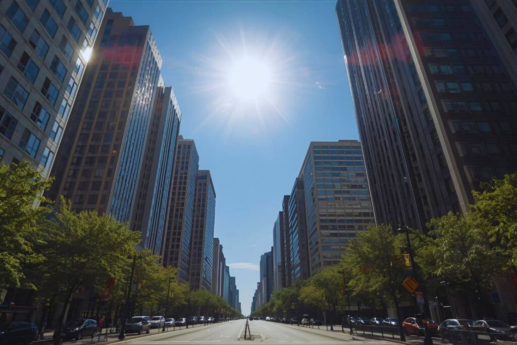 都市のヒートアイランド現象と空調使用量の関係