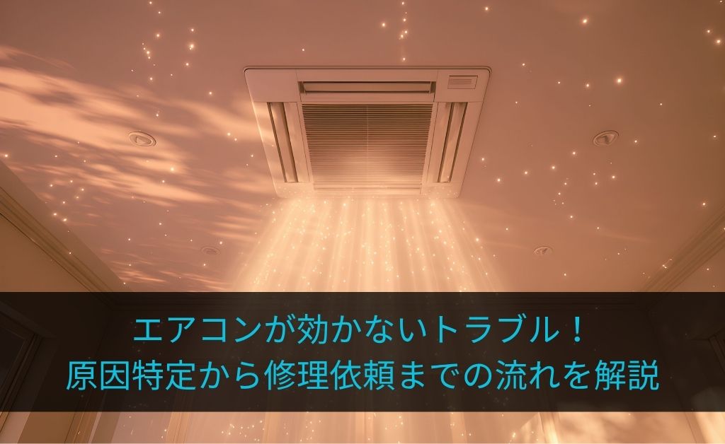 オフィスのエアコンが効かないトラブルをどう解決する？管理者向け・原因特定から修理依頼までの流れ