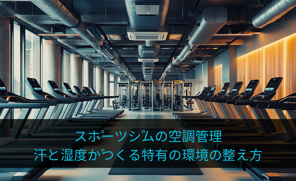 スポーツジムの空調管理:汗と湿度がつくる特有の環境の整え方